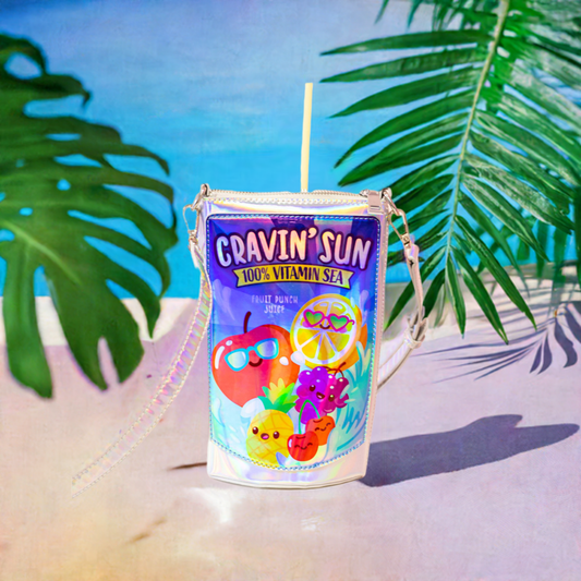 Cravin' Sun Fruit Juice Pouch Handbag 🌞